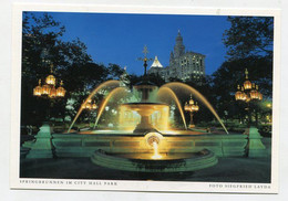 AK 074659 USA - New York City - Springbrunnen Im City Hall Park - Parchi & Giardini
