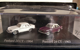 PANHARD 24 CT 1964 PANHARD 24 CT 1963 DUO METAL UNIVERSAL HOBBIES ATLAS MODELE ECHELLE 1/87 HO - Escala 1:87