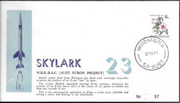 Australia Space Cover 1971. Skylark Rocket Launch. Woomera ##42 - Océanie