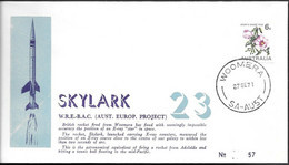 Australia Space Cover 1971. Skylark Rocket Launch. Woomera ##42 - Oceania