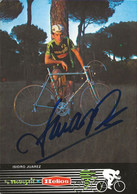 CARTE CYCLISME ISIDRO JUAREZ SIGNEE TEAM NOVOSTIL HELIOS 1978 ( FORMAT 10,5 X 14,8 ) - Ciclismo