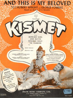POST FREE UK- And This Is My Beloved"  From The Musical KISMET- Robert Wright & George Forrest-Sheet Music- 6 Pages - Otros