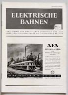 ELEKTRISCHE BAHNEN N°11 - 1955 - Automóviles & Transporte