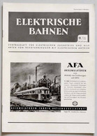 ELEKTRISCHE BAHNEN N°11 - 1955 - Cars & Transportation