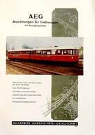 Publicité Papier TRAIN TRIEBWAGEN AEG   Dezember 1955  P1081192 - Werbung