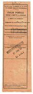 1916 - Récépissé De Colis Postal - Envoi De Pain Et Conserves - Cachet De Le Mortain Gare De Départ - Brieven & Documenten