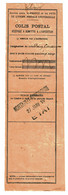 1916 - Récépissé De Colis Postal - Envoi De Pain Et Conserves - Cachet De Le Mortain Gare De Départ - Lettres & Documents