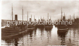 BUCKIE THE HARBOUR OLD R/P POSTCARD SCOTLAND - Banffshire