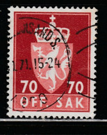 NORVÈGE 366 // YVERT 83A (SERVICE) // 1955-76 - Steuermarken