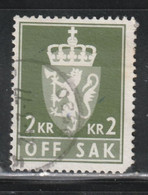 NORVÈGE 368 // YVERT 88 (SERVICE) // 1955-76 - Fiscali