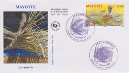 Enveloppe  FDC  1er  Jour    MAYOTTE    La  Vannerie     2010 - Sonstige & Ohne Zuordnung