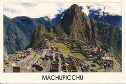 Peru Postcard Sent To Denmark 10-7-2002 Sent From Aruba (Machupicchu Peru) - Peru