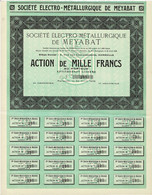 - Titre De 1929  - Société Electro Métallurgique De Meyabat  - Société Anonyme - - Industrie