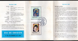 Argentina - 1988 - Volante FDC - Matasello Especial - Emisión Carnets De Sellos - Navidad '88 - FDC