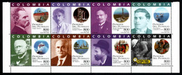 16- KOLUMBIEN - 1996 - MI#:2024-2031 -MNH- OIL  PIONEERS - Colombia
