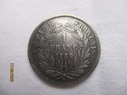 France: 1 Franc 1859 A - H. 1 Franc