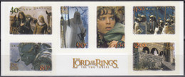 NEW ZEALAND 2002 Lord Of The Rings: The Two Towers, Se-tenant Block Of 6 Self-adhesives MNH - Vignettes De Fantaisie