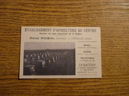 CPA/Carte Publicitaire Ets D'Apiculture Du Centre - René Robin - Chézelles - Indre - Voir Photos - 9x 14 Cm Environ. - Werbepostkarten