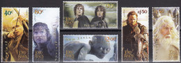 NEW ZEALAND 2003 Lord Of The Rings: The Return Of The King, Set Of 6 MNH - Vignettes De Fantaisie