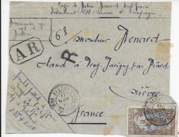 MOYEN CONGO - Yvert 57 Sur Devant D'enveloppe Recommandée - Cad 11 Novembre 1915 BANGUI - OUBANGUI CHARI - Lettres & Documents