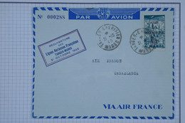 BB14 MAROC BELLE LETTRE AIR FRANCE 1945 REOUVERTURE LIGNES TANGER  ++AFFRANCH. PLAISANT - Luftpost