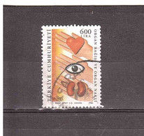 1988 600 LIRE DONAZIONE ORGANI - Used Stamps