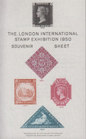 1950. ENGLAND. LONDON INTERNATIONAL STAMP EXHIBITION 1950 SOUVENIR SHEET With ONE PENNY BLACK And Other Ra... - JF432153 - Usados