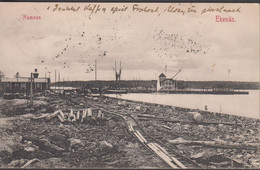 1913. FINLAND. Post Card (Ekenäs) With Russian 4 Kop Cancelled EKENÄS 14.VII 13 To Denmark. Interesting.  - JF432186 - Finland