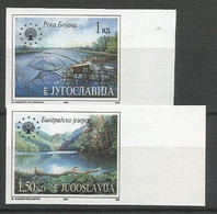 Yugoslavia ERROR Mi.2676/77 Complete Set IMPERFORATED ** / MNH 1994 Europa Hang-on Issues - Geschnittene, Druckproben Und Abarten