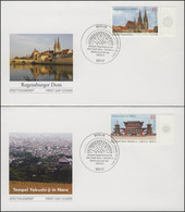 2844-2845 UNESCO Nara Und Regensburg - Satz Auf 2 FDC ESSt Berlin - Unclassified