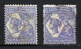 AUSTRALIE DU SUD Ca.1895:  Le Y&T 62 Obl., Dent. Diverses - Used Stamps