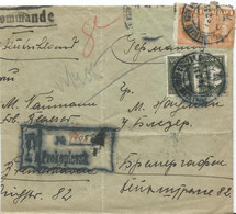 LETTRE RECOMMANDEE POUR L'ALLEMAGNE 1933 - Lettres & Documents