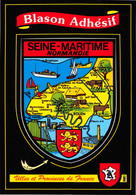 [76] HAUTE NORMANDIE - SEINE-MARITIME Cpm Autocollant Adhésif Blason écusson -  ♥♥♥ - Haute-Normandie