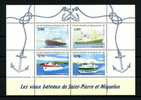SPM MIQUELON 1994 Bloc N° 4 ** Neuf MNH Superbe C 12.50 € Bateaux Boats Ships Transports St-Eugène IV St Georges - Blocs-feuillets
