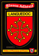 LANGUEDOC -  Cpm Autocollant Adhésif Blason écusson -  ♥♥♥ - Languedoc-Roussillon