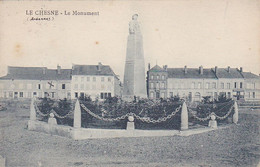 Cpa-08- Le Chesne -peu Courante- Monument Aux Morts 14/18 -edi Desaix - Le Chesne