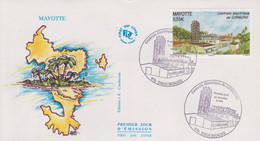 Enveloppe  FDC  1er  Jour    MAYOTTE      La  Centrale   Electrique  De  LONGONI     2009 - Autres & Non Classés