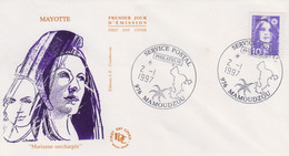 Enveloppe  FDC   1er  Jour    MAYOTTE     Marianne   Surchargée    1997 - Other & Unclassified