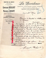 87- LIMOGES-ROCHECHOUART- ST SAINT YRIEIX-  RARE LETTRE ASSURANCES LA PROVIDENCE- 17 PLACE MANIGNE-EDOUARD HERSANT - Bank & Insurance