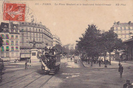 Cpa -75- Paris 5e Arr. - Place Maubert,bd St Germain - Tramway -edi N .D  N°613 - Arrondissement: 05