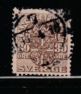 SUÈDE 349 // YVERT 43 (SERVICE) // 1910-19 - Fiscale Zegels