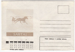 LITHUANIA 1978 Cover Sartai Horses Winter Competitions #V15 - Lithuania