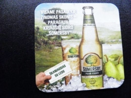 Cider Coaster Somersby  Lithuania Pear - Beer Mats