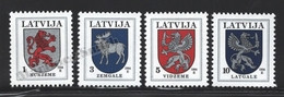 Lettonie – Latvia – Letonia 1994 Yvert 334-37, Definitive Set, Coat Of Arms - MNH - Latvia