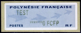 Polynésie Française / French Polynesia Distributeur ATM Vending Machine Stamps / First Issue / TEST ****0 / Tahiti - Automatenmarken