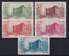TOGO 1939 - MLH - YT 177-181 - Unused Stamps