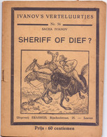 Tijdschrift Ivanov's Verteluurtjes - N° 56 - Sheriff Of Dief ? - Sacha Ivanov - Uitg. Erasmus Leuven - Jugend