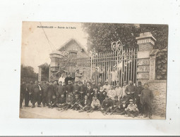 MOISSELLES ENTREE DE L'ASILE (MILITAIRES) + CACHET MILITAIRE HOPITAL VL 37 MOISSELLES (S ET O) 1915 AU VERSO - Moisselles