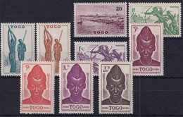 TOGO 1942/44 - MNH - YT 217-225 - Unused Stamps