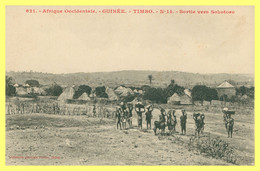 GUINEE - TIMBO - N° 14 - Sortie Vers Sokotoro - Animée - 621 - Collection FORTIER * - Guinée Française